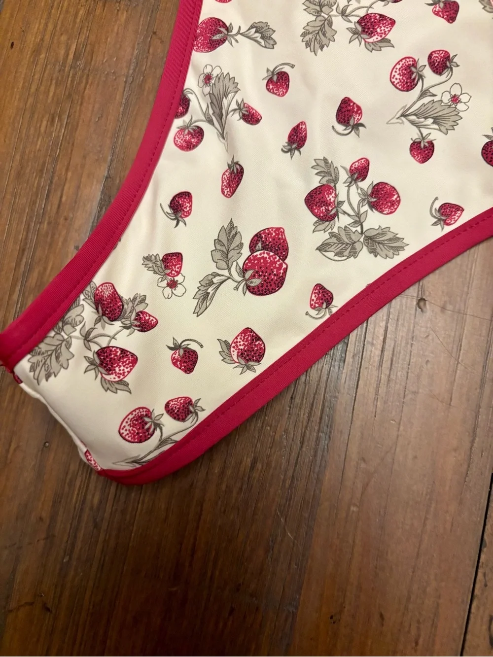 NWT Frankie’s bikinis strawberry fields full moon bikini bottoms